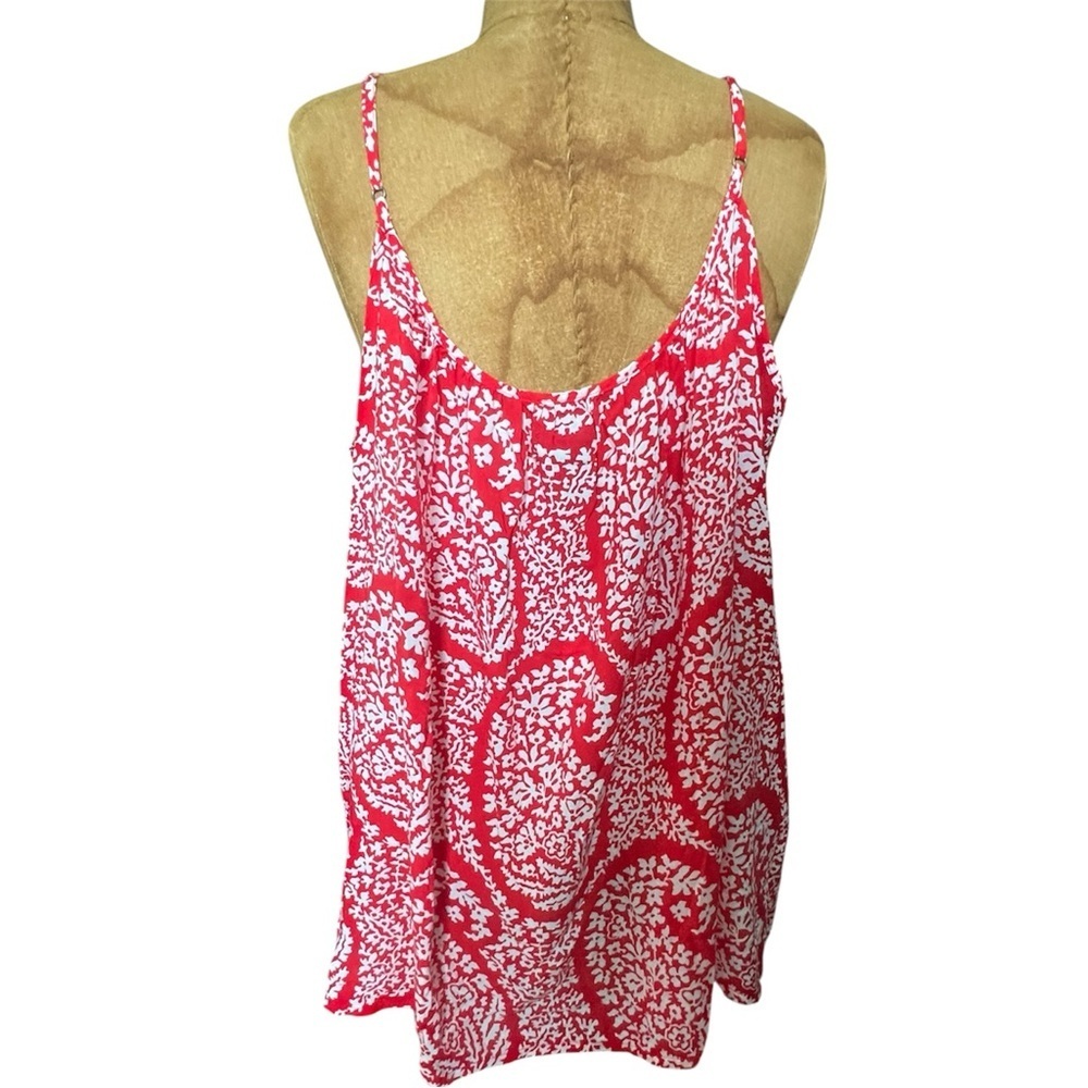 GAP Red and White Paisley Flowy Top NWT XL - Picture 5 of 8